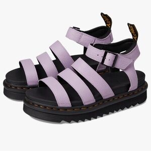 Dr. Martens Purple Strappy Sandals